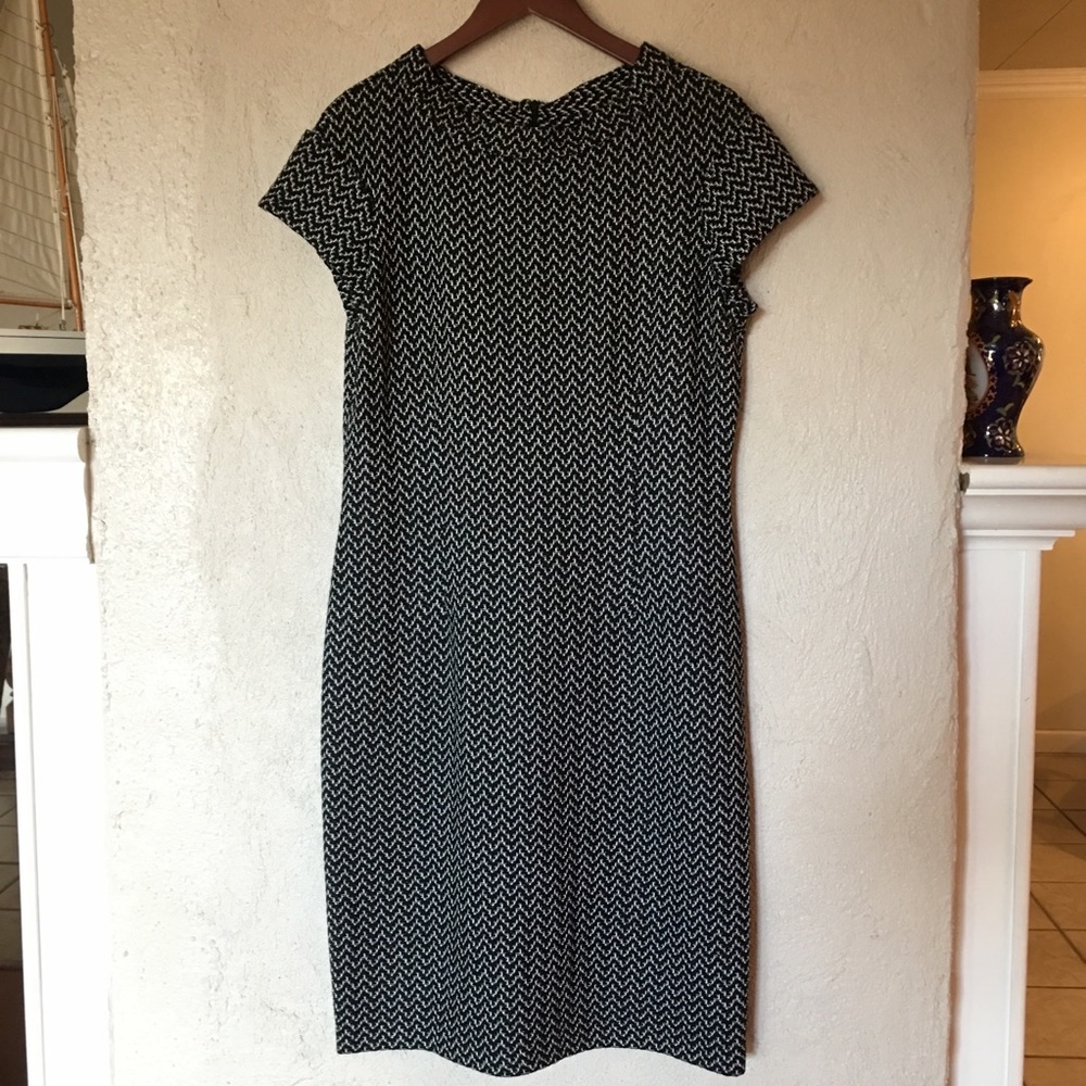 St. John Chevron Tweed Sheath Dress - Picture 3 of 8